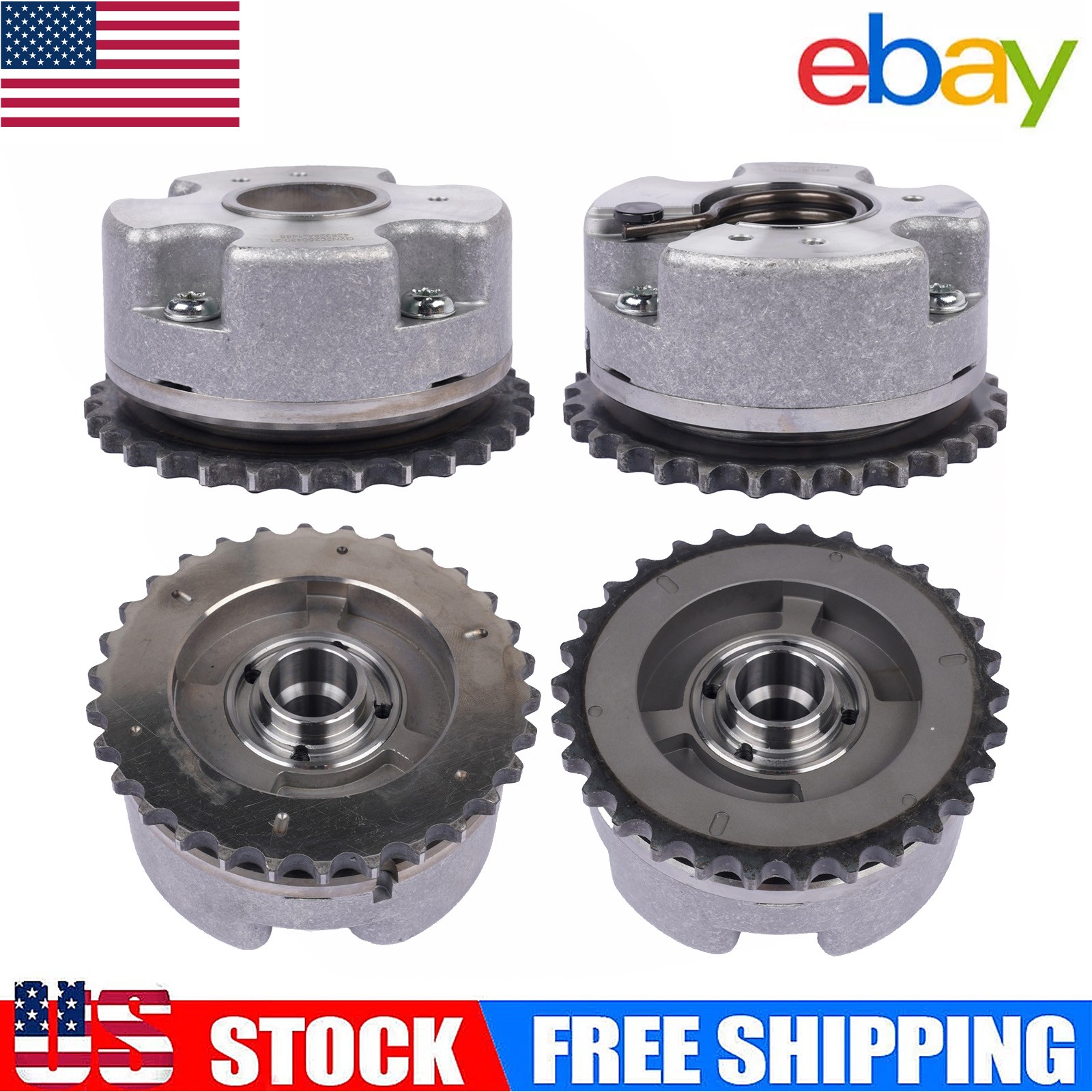 4pcs Camshaft Adjusters For Audi A4 Q5 A6 3.2 FSI R8 06e109083m 06e109084m--QP
