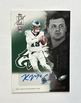 Topps Signature Class 2025 Kyle McCord Philadelphia Eagles RC Auto #108 /150