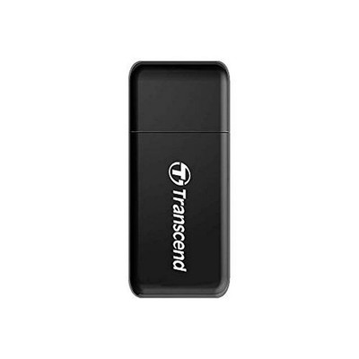 Transcend Multifunctional Card Reader in Black (with a SD and microSD card slot 