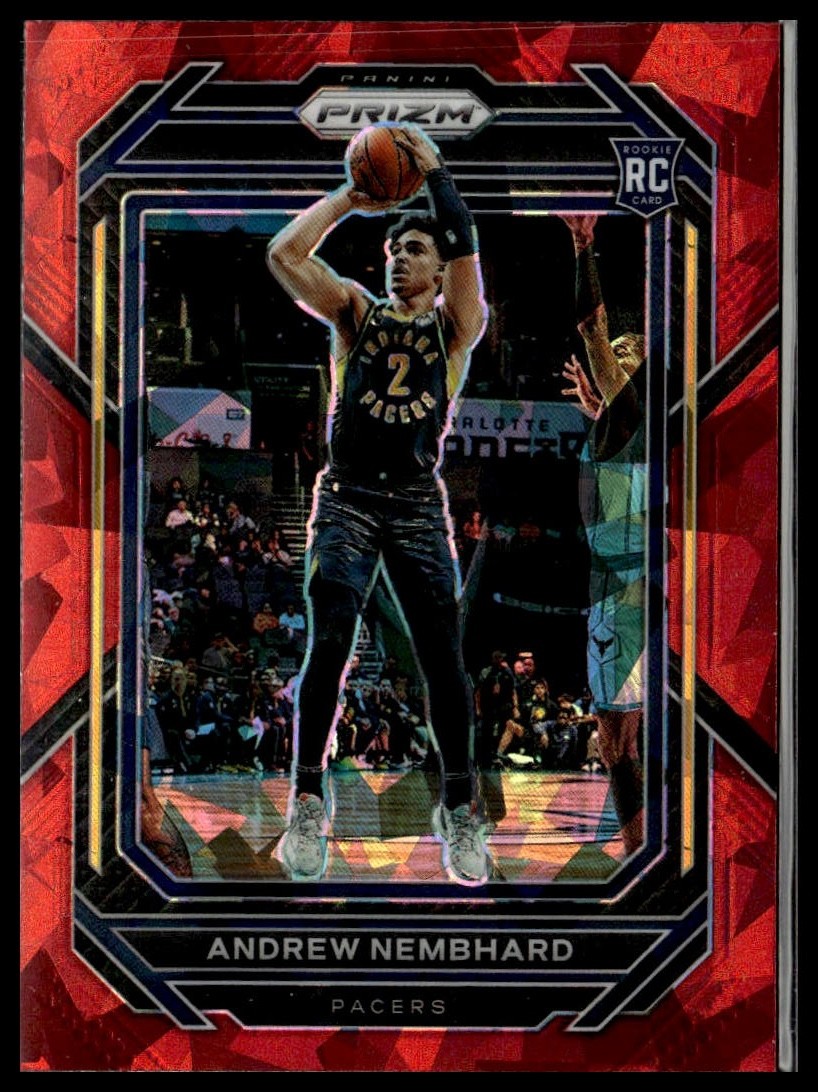 2022-23 Panini Prizm 227 Andrew Nembhard Indiana Pacers RC Red Cracked Ice