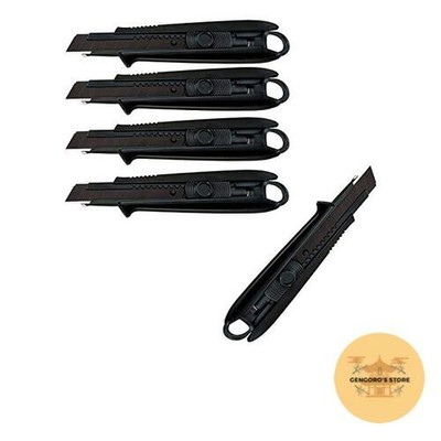 Tajima DCL500GBCL Driver Cutter Utility Knife Auto Lock Set of 5 Japan