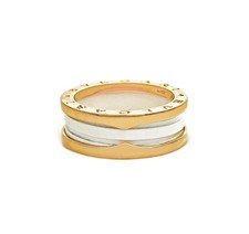 Bulgari Bzero1 2-Band Ceramic Ring 152324935