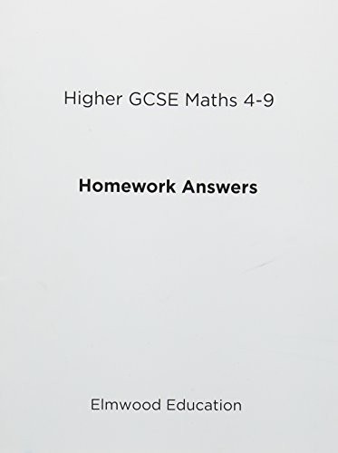Higher GCSE Maths 4-9 Homework Answers by Michael White - - Image 6