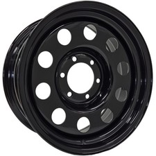 x4 17x8 BLACK MODULAR STEEL WHEELS 6x139.7 ET08 TOYOTA HILUX
