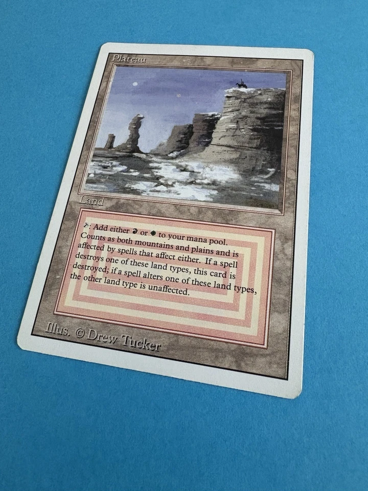 MtG Magic the Gathering Revised Edition 1994 Plateau Dual Land Lightly played - Image 2 of 4