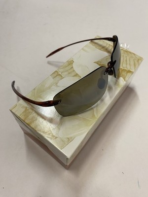 Maui Jim Breakwall Polarized Rimless Sunglasses. Rootbeer/HCL Bronze. Exc. Cond. Maui Jim Breakwall MJ-422-26 Sunglasses Rootbeer/Polarized  main image 3
