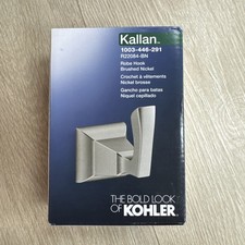 KOHLER Kallan Bathroom Single Robe Hook in Vibrant Brushed Nickel