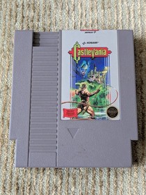 Castlevania 1st First Print Hangtab Circle SOQ NES Nintendo Complete CIB Overlap