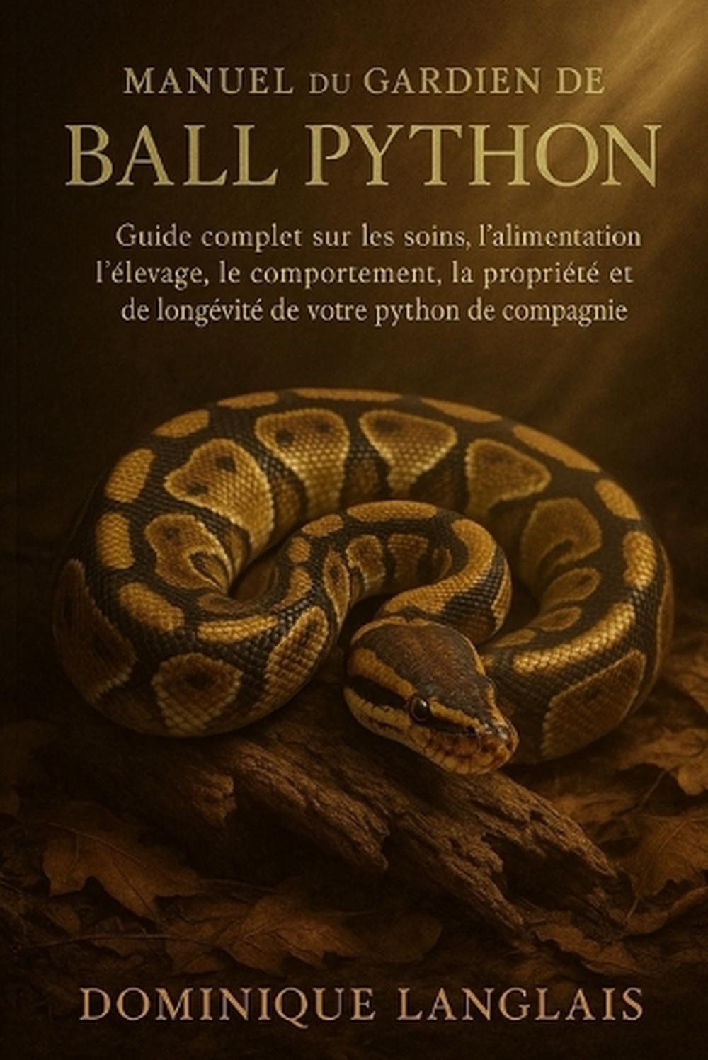 Manuel Du Gardien de Ball Python: Guide complet sur les soins, l'alimentation, l