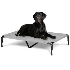 Elevated Dog Bed for Outdoor, XXL Raised Dog Cot Indestructible with Washable...