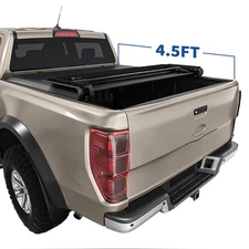 3-Fold 4.5ft Soft Truck Bed Tonneau Cover for 2022-2026 Ford Maverick Waterproof