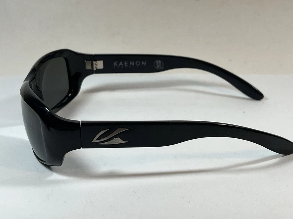 Kaenon Bolsa Sunglasses Mens Black Polarized SR-91 Made in Italy Wrap Sport - Image 3 of 4