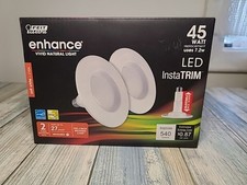 Feit Electric 4" Instatrim Kits 45 Watt Dimmable Adjustable Recessed Downlight