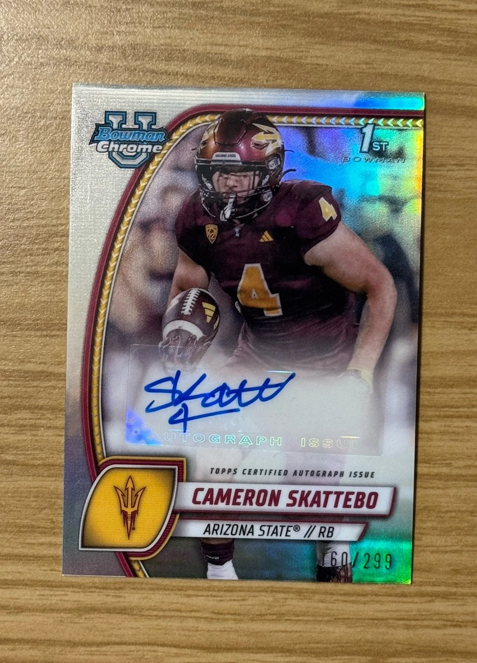 Cameron Skattebo trading card