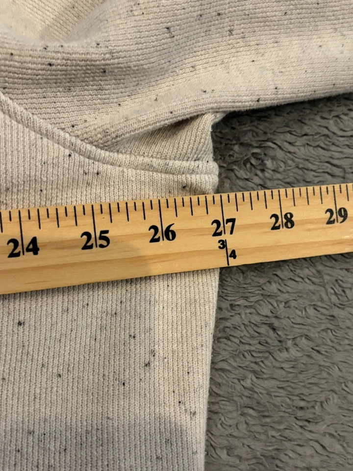 Tasso Elba 1/4 молнии пуловер свитер мужской 2XL XXL кремовый крапинками насмешливый шеи - Изображение 3 из 4