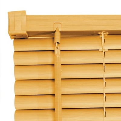 PVC Rollo Holz Holzmaserung Optik Fensterjalousie Home Office einfache Montage