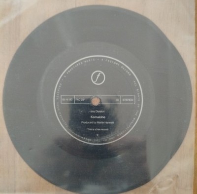Joy Division - Komakino - 7' Flexi Disc UK 1980