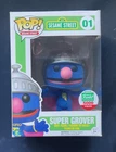 Funko POP Super Grover #01 Flocked Funko Shop 5000 Pieces Box Damage W/Protector