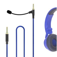 Geekria Boom Mic Headphones Cable for EKids Spiderman, Batman, Riwbo 4 ft 