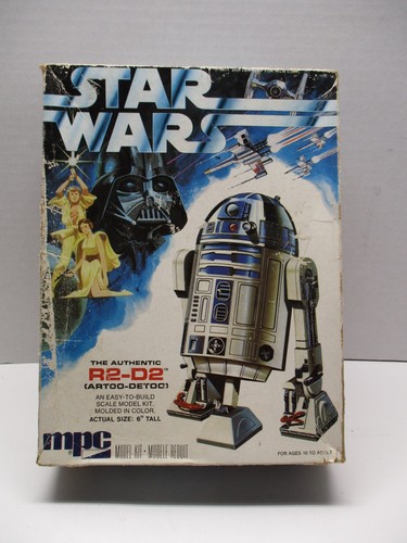 Vintage 1977 MPC Star Wars The Authentic R2-D2 Artoo Detoo 6” Tall Model Kit