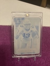 2021 SCORE FOOTBALL AZEEZ OJULARI #351 RC ROOKIE PRINTING PLATE SP# 1/1 GEORGIA