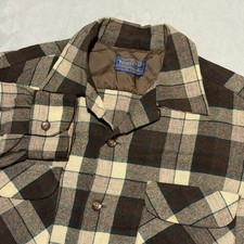 Pendleton Wool Cruiser Jacket Men  s Medium Plaid Virgin Wool USA Blue Label