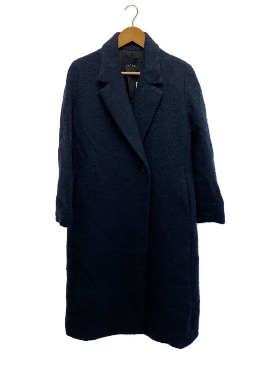 ALTRA CROSS PLUS OTHER MOHAIR SHAGGY CAPPOTTO LUNGO 1 LANA Navy 912266 9134