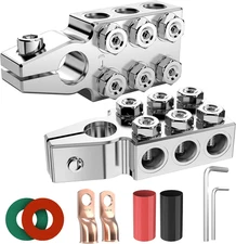 Battery Terminal Connectors, 12-Way Battery Terminal Clamps, Betybedy Battery Te