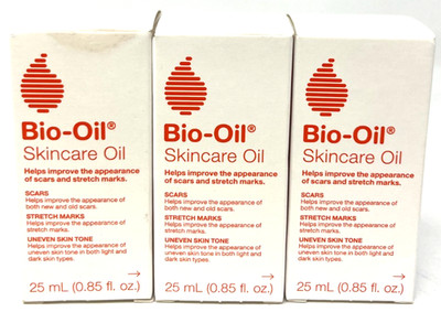 (3) Bio-Oil Skincare Oil New In Packaging 0.85 fl oz Each Scars Stretch Marks