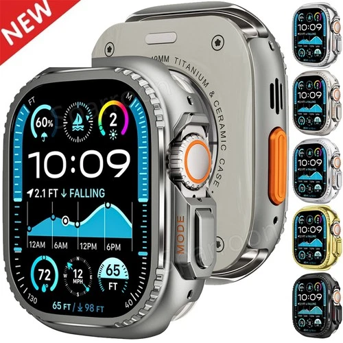 Metal Rugged Case for Apple Watch 11 10 9 8 7 6 SE Ultra 3/2/1 49mm Bumper Cover