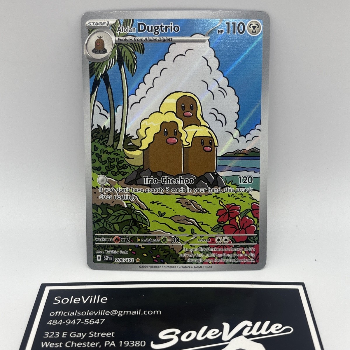 Carta Individual Pokémon DUGTRIO 077/198 - Expansión Chilling Reign, Coleccionable TCG