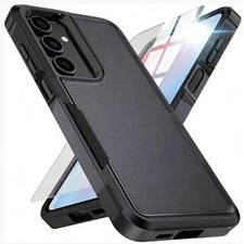 For Samsung Galaxy A17 16 15 5G Case Shockproof Tough Phone Cover Tempered Glass