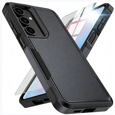 For Samsung Galaxy A17 16 15 5G Case Shockproof Tough Phone Cover+Tempered Glass