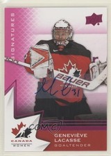 2020 Team Canada Juniors Women's WC Purple Autos Genevieve Lacasse #46 Auto 0e4b