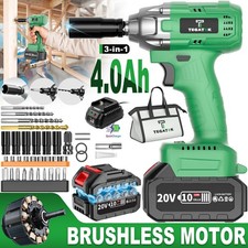 20V brushless electric wrench set,high torque cordless impact wrench