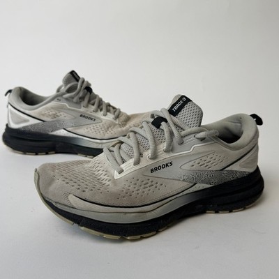 Brooks Trace 3 Womens Running Shoes size 8 Grey Black Neutral Cushion Sneakers