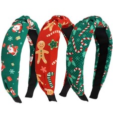 Christmas Headbands for Women Girls   Santa, Gingerbread, Christmas Style B 