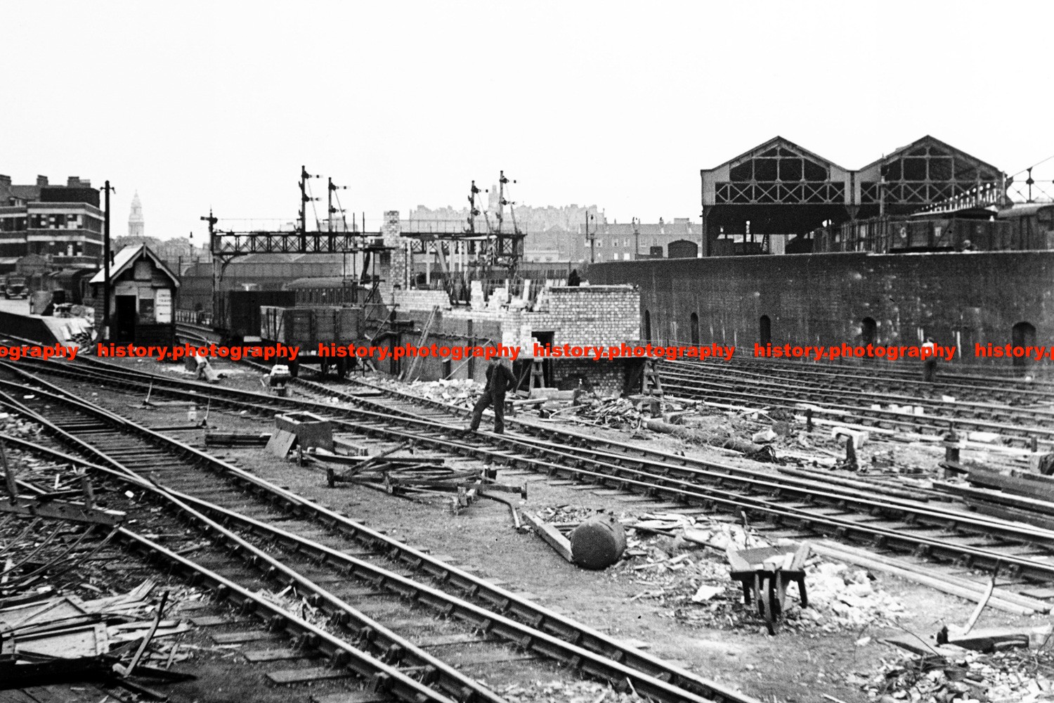 F021840 Marylebone train station LNER London Great Britain 1944
