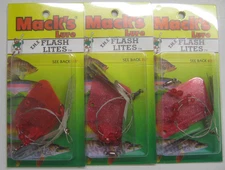 Mack's Lure Mini Flashlight Troll Silver (3-Trolls)