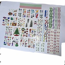 Creative Memories Lot Of 31 Sheets Christmas Stickers 1996-2001 VIN