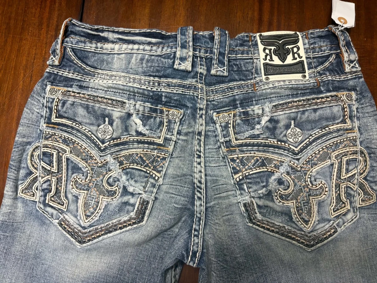 25+ Rock Revival Denim Jeans for Men in 32 Inseam for sale