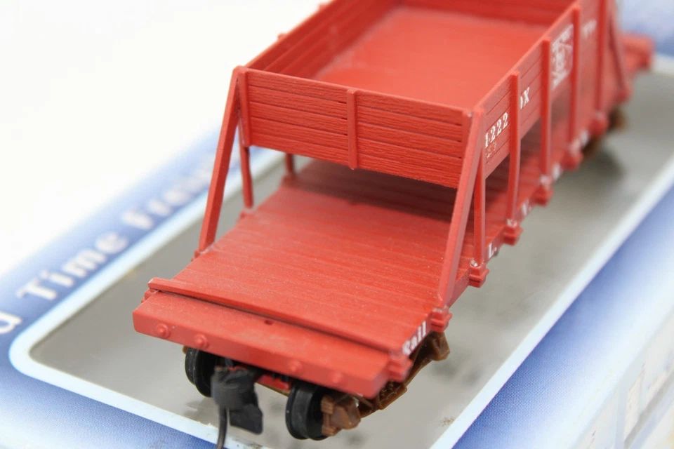 IHC HO Scale LV Lehigh Valley Railroad Old Time Rail & Tie Car #1222 - Image 4 of 4