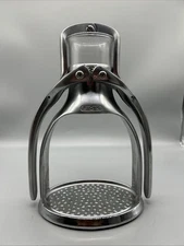 ROK Presso Manual Espresso Coffee Press Maker Silver - Press Only