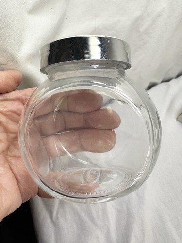 4 IKEA RAJTAN Clear Glass Spice Jars Silver Lids 5 oz  NIB New Free Ship! - Picture 3 of 11
