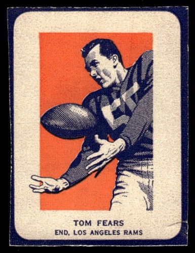 1952 WHEATIES HANDGESCHNITTEN TOM FEAR ACTIONFOTO LOOK LOS ANGELES RAMS #NNO WITH