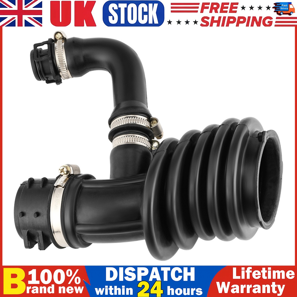 FOR FORD FOCUS MK2 C-MAX 1.6 TDCI AIR FILTER FLOW INTAKE HOSE PIPE GEARZAAR