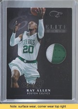 2010 Elite Black Box Series Prime Memorabilia 17/25 Ray Allen #70 HOF READ y8a