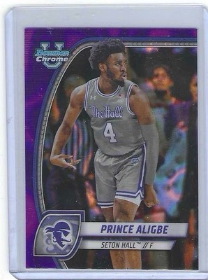 Prince Aligbe 2025 Bowman U Chrome Purple Lava Seton Hall #82