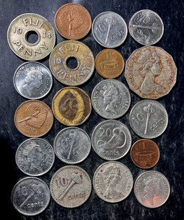 Old FIJI Coin Lot 1934 Present 20 Excellent Coins Lot #J6