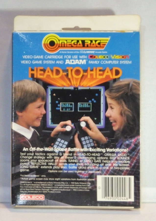NOS FACTORY SEALED COLECO VISION OMEGA RACE Bally Midway Video Game - a1 - Image 2 of 4